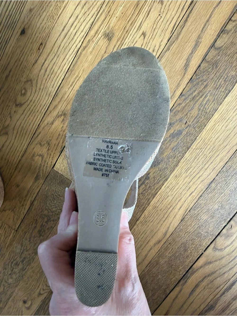 Steve Madden Champagne Glitter Cork Wedge Sandals 6 inche wedges